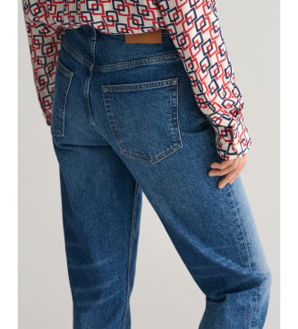 Gant Jeans med rakt ben och fotled bl