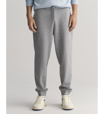 Gant Pantaln de deporte Shield gris 