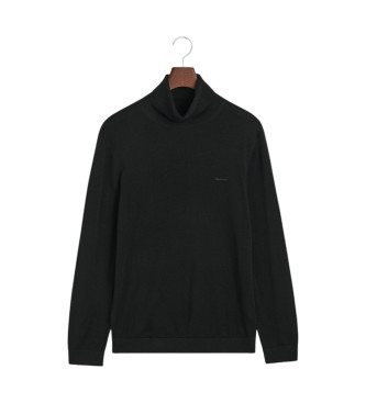 Gant Pull en laine mrinos extra fine avec col de cygne noir