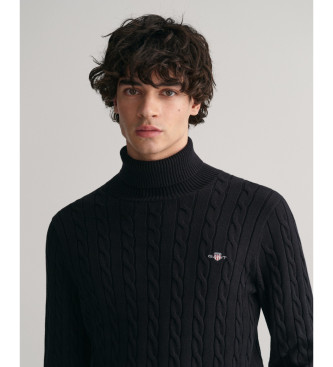 Gant Black knitted jumper with eights