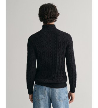 Gant Black knitted jumper with eights