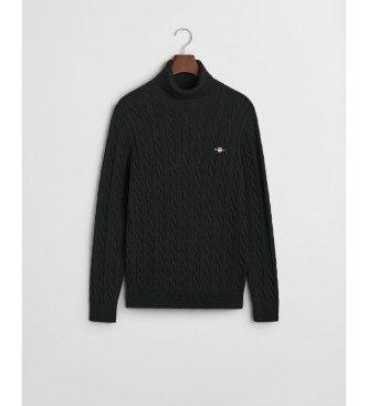 Gant Black knitted jumper with eights