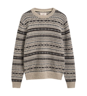 Gant Fair Isle trui beige