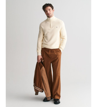 Gant Pull beige micro textur