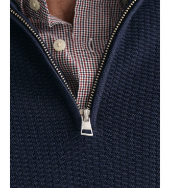 Gant Pull micro textur marine