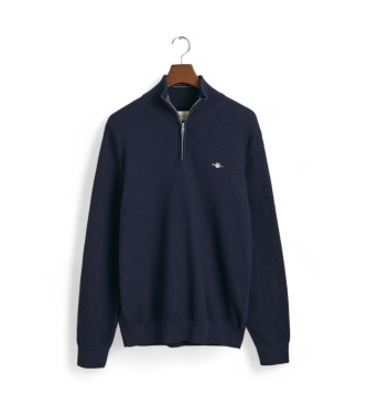 Gant Pull micro textur marine