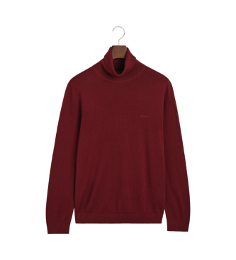 Gant Maglia dolcevita in lana merino extrafine bordeaux