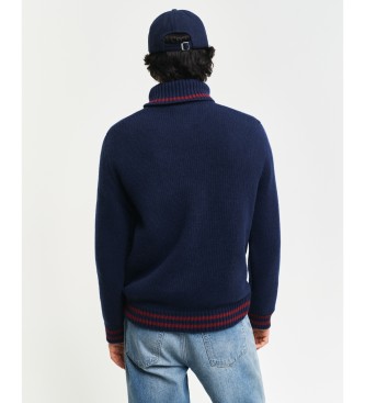 Gant Navy seasonal G and turtleneck pullover