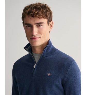 Gant Classic half-zip pullover navy