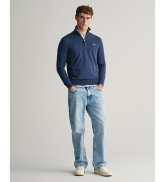 Gant Classic half-zip pullover navy