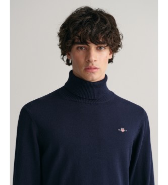 Gant Pullover mit Rollkragen marineblau