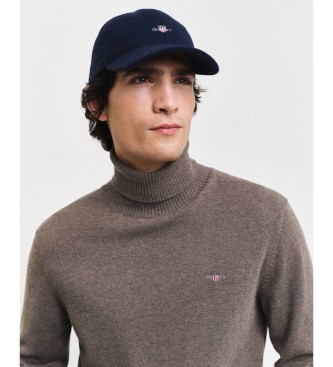 Gant Pullover aus Baumwolle und Wolle mit grnem Rollkragen