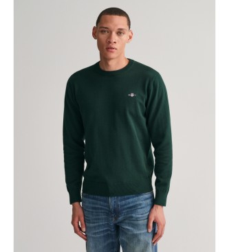 Gant Maglione girocollo classico verde