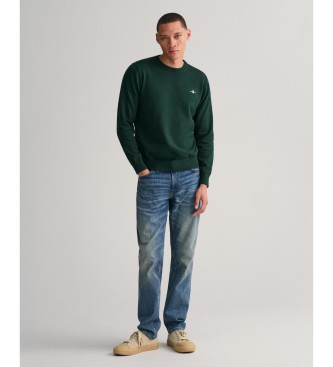 Gant Pull classique  col ras du cou vert