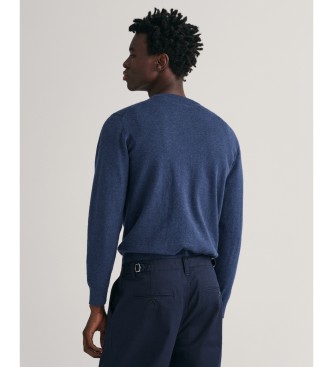 Gant Blauer Pullover mit Rundhalsausschnitt
