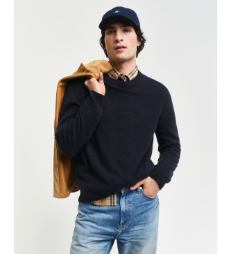 Gant Navy cashmere trje med rund hals