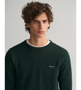 Gant Jersey cuello redondo verde