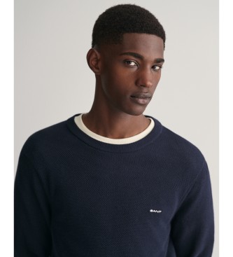 Gant Navy crew neck jumper