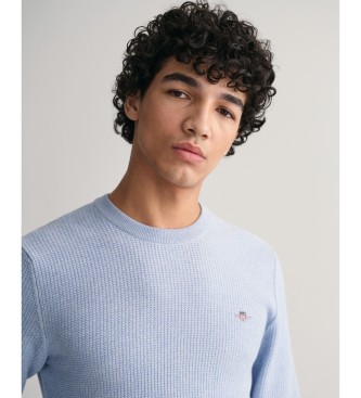 Gant Jersey microalgodn con textura azul