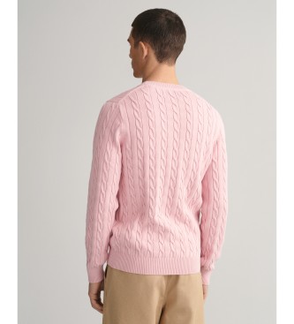 Gant Crewneck jumper in cotton jersey and eights knitted fabric
