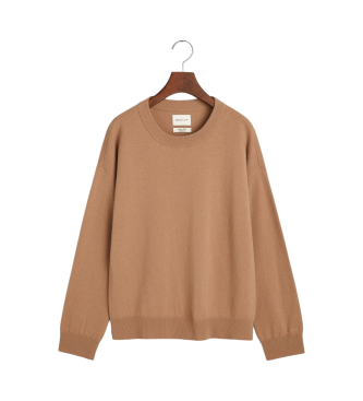 Gant Very fine sheep's wool jumper with beige round collar