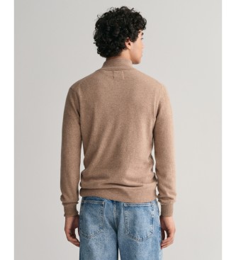 Gant Trui met halve rits beige