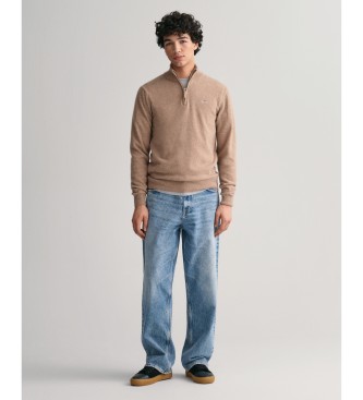 Gant Pull demi-ferm beige