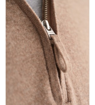 Gant Beige half zip jumper