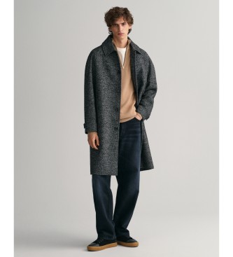 Gant Bawełniany sweter pique z zamkiem błyskawicznym beżowy