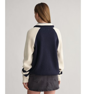 Gant Varsity knitted jumper navy Teens