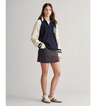 Gant Varsity knitted jumper navy Teens