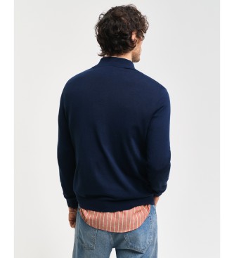 Gant Polo in lana merino extrafine blu navy