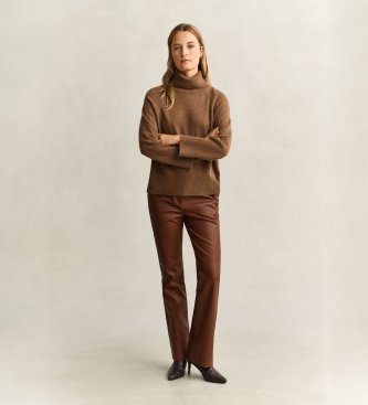 Gant Cashmere-Rollkragenpullover Khaki