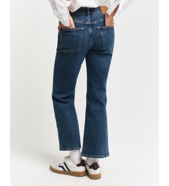 Gant Niebieskie jeansy typu kick flare