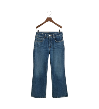 Gant Niebieskie jeansy typu kick flare