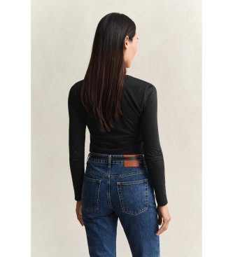 Gant T-shirt manches longues Lisa noir