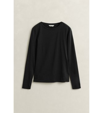 Gant T-shirt manches longues Lisa noir