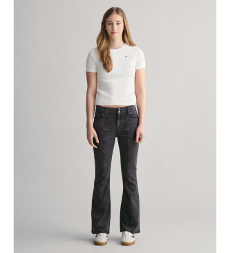 Gant Calas de ganga bootcut de cintura baixa Teen black