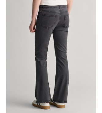 Gant Calas de ganga bootcut de cintura baixa Teen black