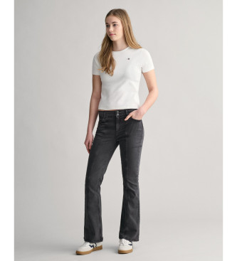 Gant Jeans bootcut de talle bajo Teen negro