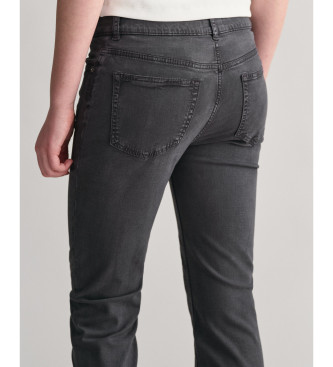 Gant Jean bootcut  taille basse Ado noir