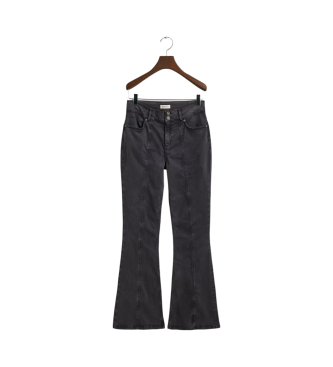 Gant Calas de ganga bootcut de cintura baixa Teen black