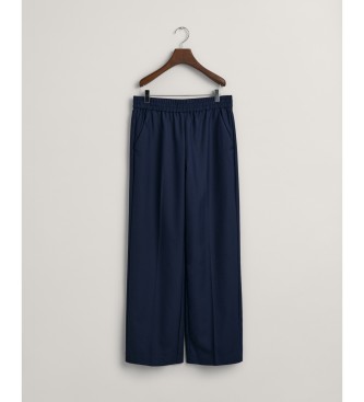 Gant Pantaln Relaxed Fit Pull-On marino