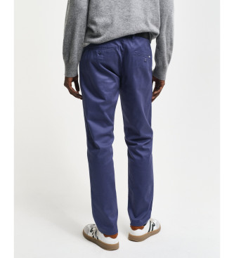 Gant Pantaln Chino Slim Fit marino