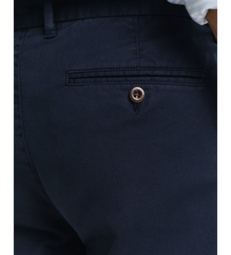 Gant Slim Fit Chino-Hose mit strukturiertem Gewebe Strukturierte Marine