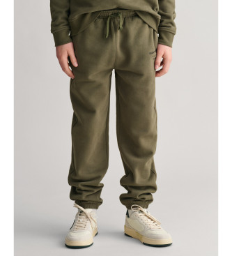 Gant Pantaln de deporte Script Graphic Teens verde