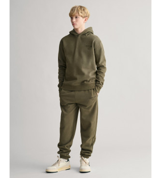 Gant Pantaln de deporte Script Graphic Teens verde