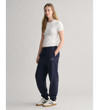 Gant Pantalon de survtement marine Script Graphic Teens