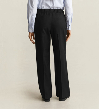 Gant Calça de mistura de lã preta