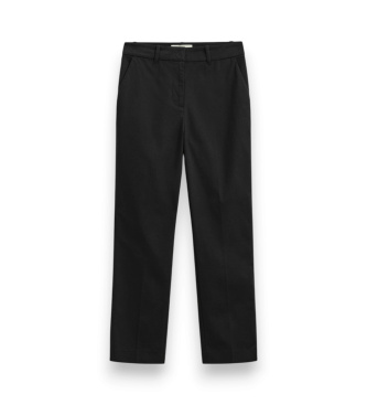 Gant Črne elegantne hlače kroja Slim Fit